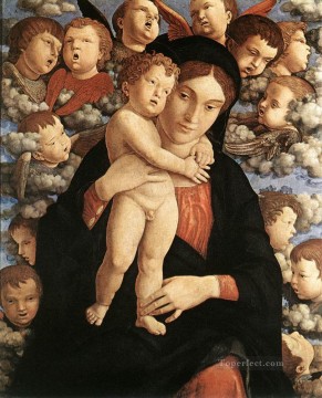 アンドレア・マンテーニャ Painting - ケルビムの聖母 ルネサンスの画家アンドレア・マンテーニャ